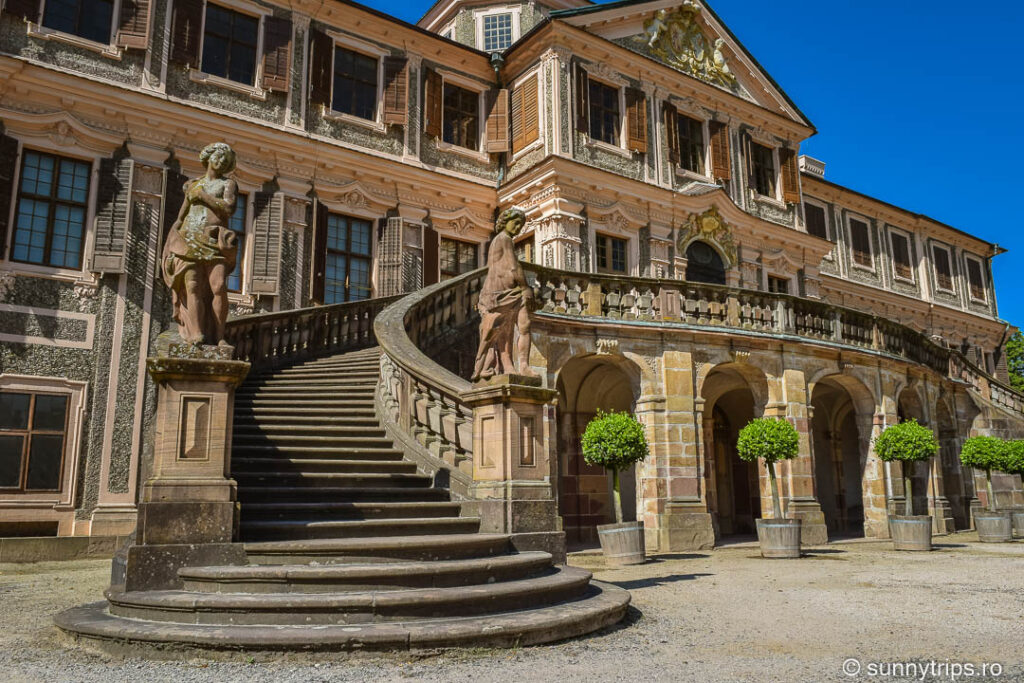 Palatul Favorite din Rastatt: scara din spate