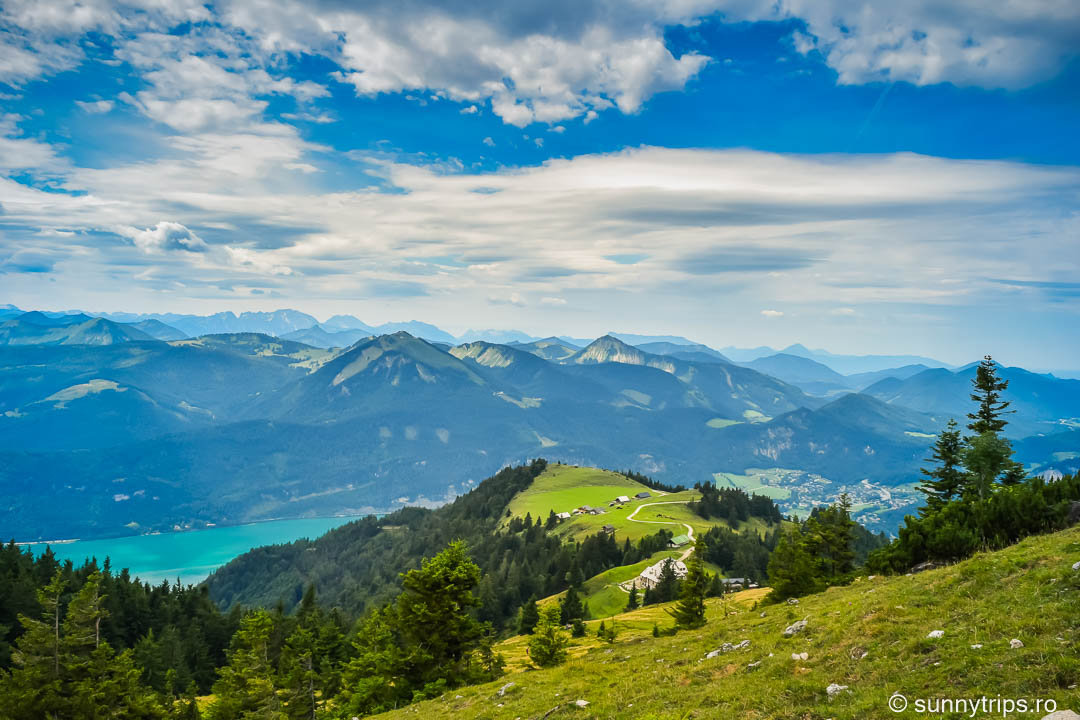 Drumeție pe Schafberg: vedere spre Schafbergalm