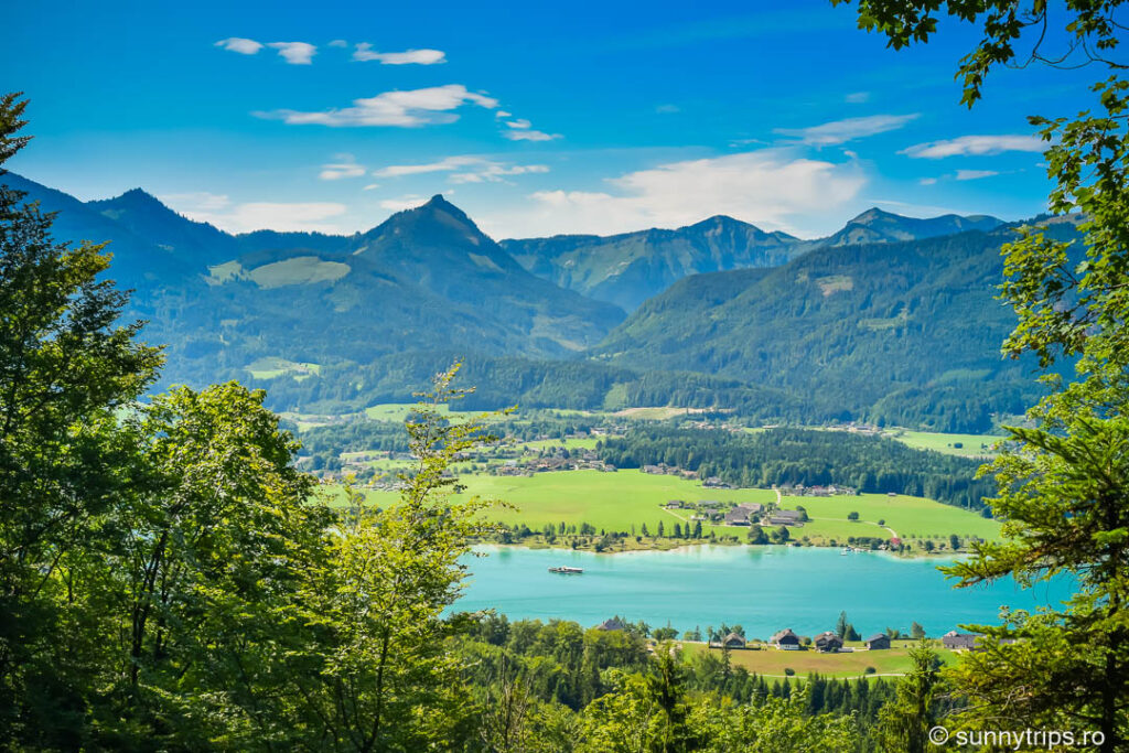 Drumeție pe Schafberg: priveliște spre Wolfgangsee