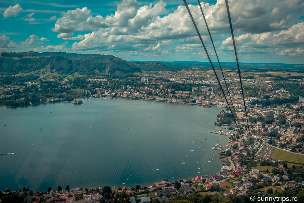 Gmunden: vedere din telecabina
