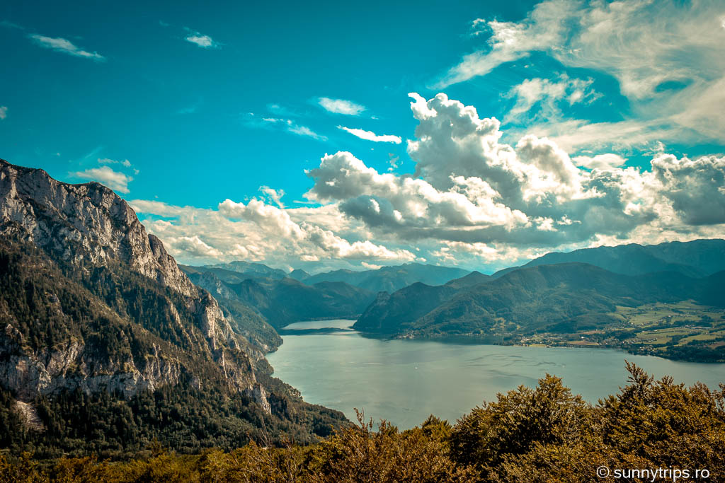 Gmunden: vedere de pe Grünberg