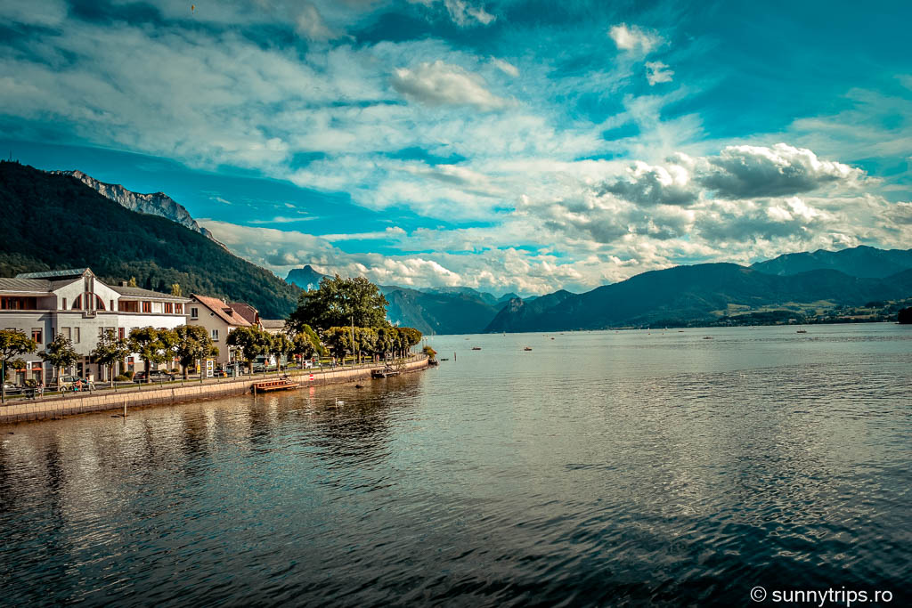 Gmunden: malul lacului Traun