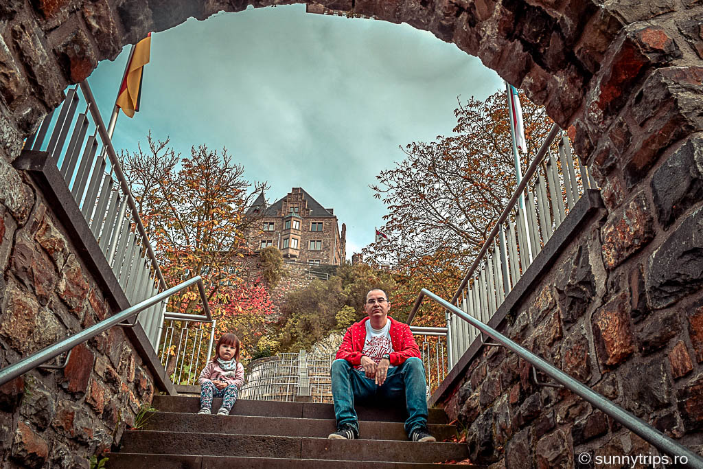 Bingen: scarile spre castelul Klopp