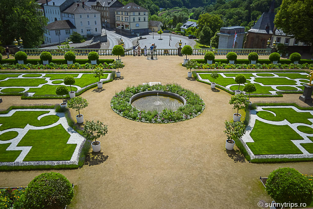 castelul Weilburg: gradina inferioara