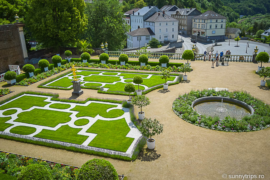 castelul Weilburg: gradina