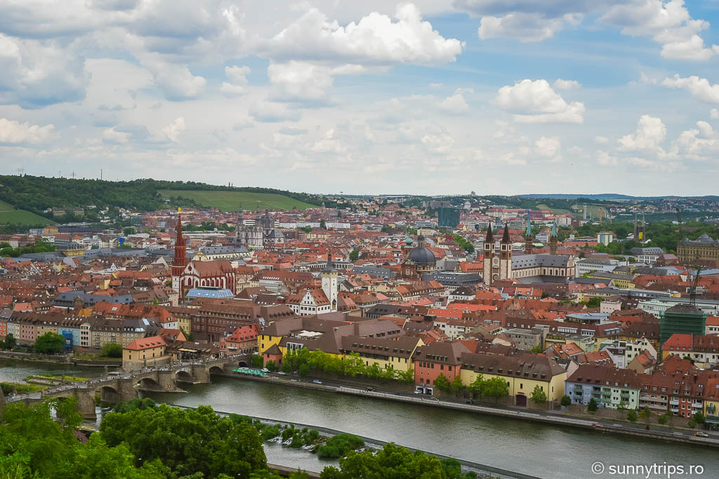 Obiective turistice din Würzburg: vedere de la Festung Marienberg