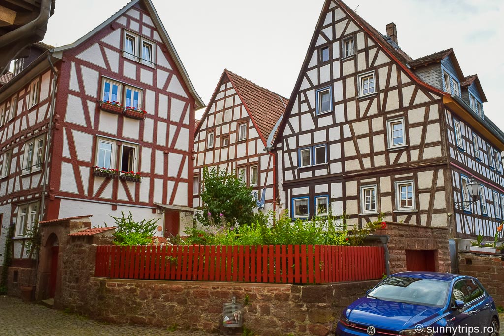 Case cu structura din lemn din Büdingen
